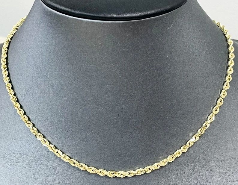 10K Yellow Gold Rope Chain 