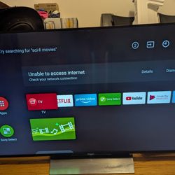 Used 55" Sony XBR-55X850D Smart 4K TV with Analog Inputs
