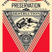 Signed Shepard Fairy Print. 