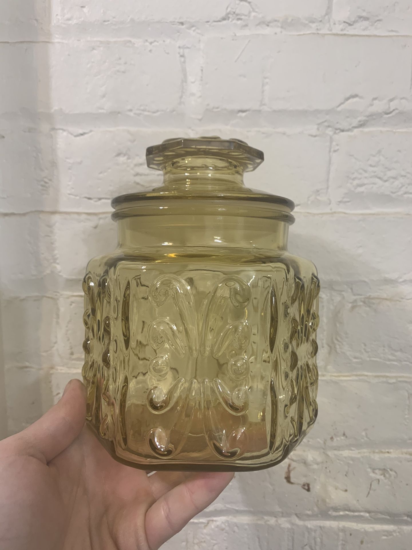 Ornate Glass Jar