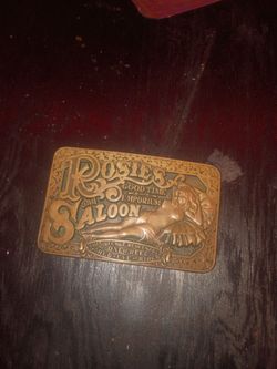 Rosie's saloon belt buckle