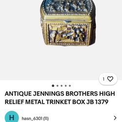 Vintage Copper Jewelry Box