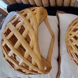 Bamboo Wall Pocket Baskets