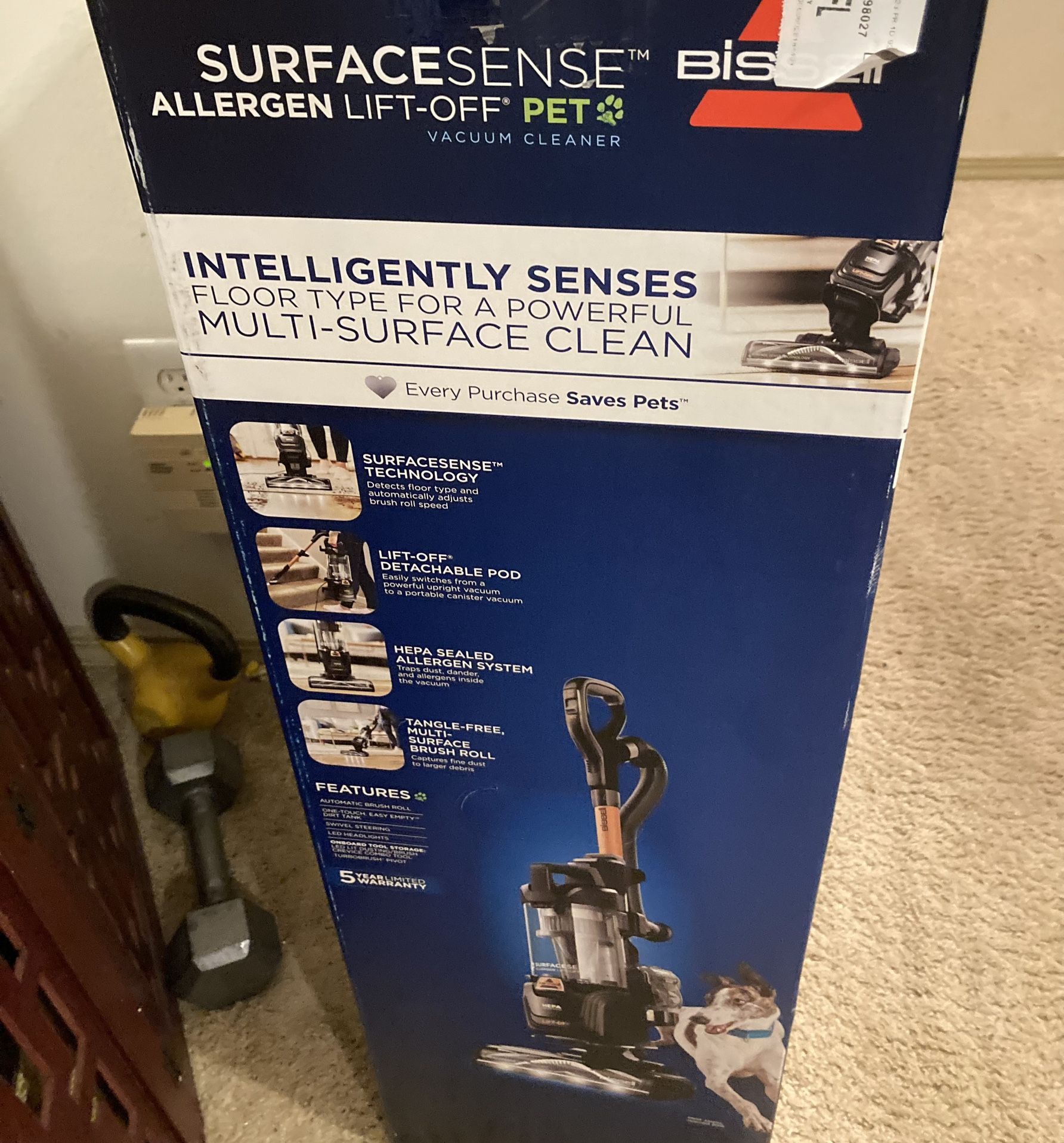 Brand new, In box BISSELL Surface Sense Lift off Vacuum