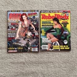 Vintage 2000s Y2K Psychobilly Rockabilly Rat Rodz Classic Car Magazines Masuimi Max Pinup Model Rebel Rodz