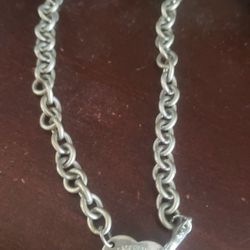 Tiffany And Company Silver Pendant And Chain. $75 Pickup In Oakdale 