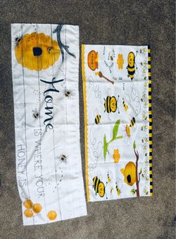 Bee-Themed Decorative Kitchen Towels Set of 2
