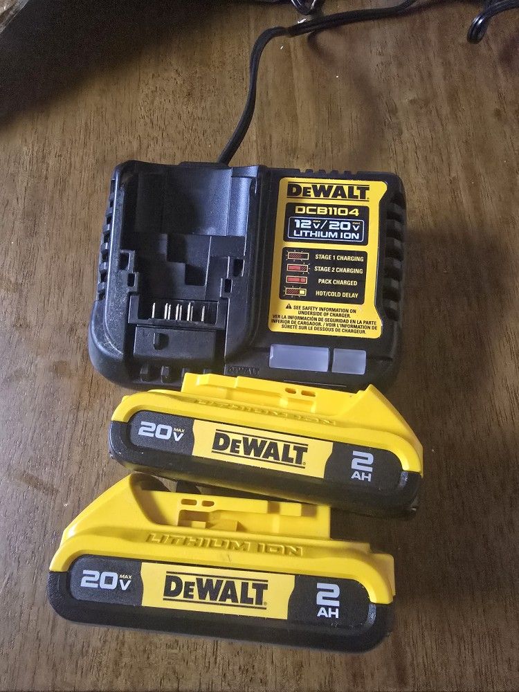 2 Dewalt 2ah Batteries
