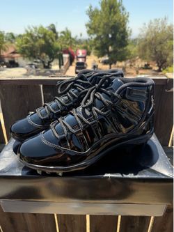 Jordan 11 patent black cleats