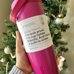 OWALA limited edition- Valentines 2026- Read my lips (metallic pink) 30 oz Sway