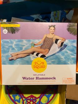 Water hammock inflatable,mini 3 rings pool inflatable