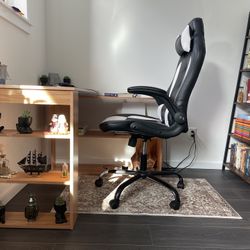 L Shaped Rotating Office Desk & Chair