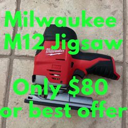 Milwaukee M12 Jigsaw 12V - Tool Only