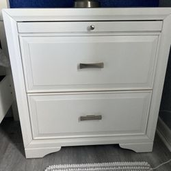 White wood End tables 