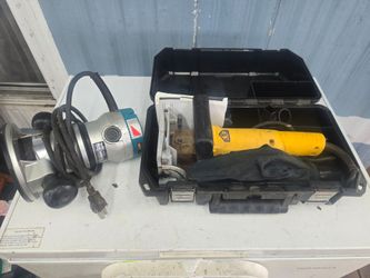Makita router and dewalt biscuit jointer