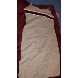 Grey Dress (large ) Can Fit A Medium )