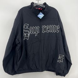 Supreme Old English Black Track Jacket