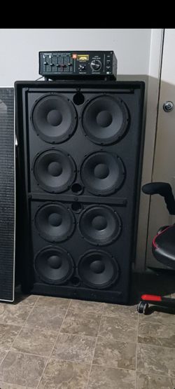 340 $ CABINET AMPEG 8X 10" SPEAKERS. GUITAR. AND BASS400- 800 WATS RMS VERY LOUD READY. FOR SOUNDS. PARTYS. EVENTS. DJ S