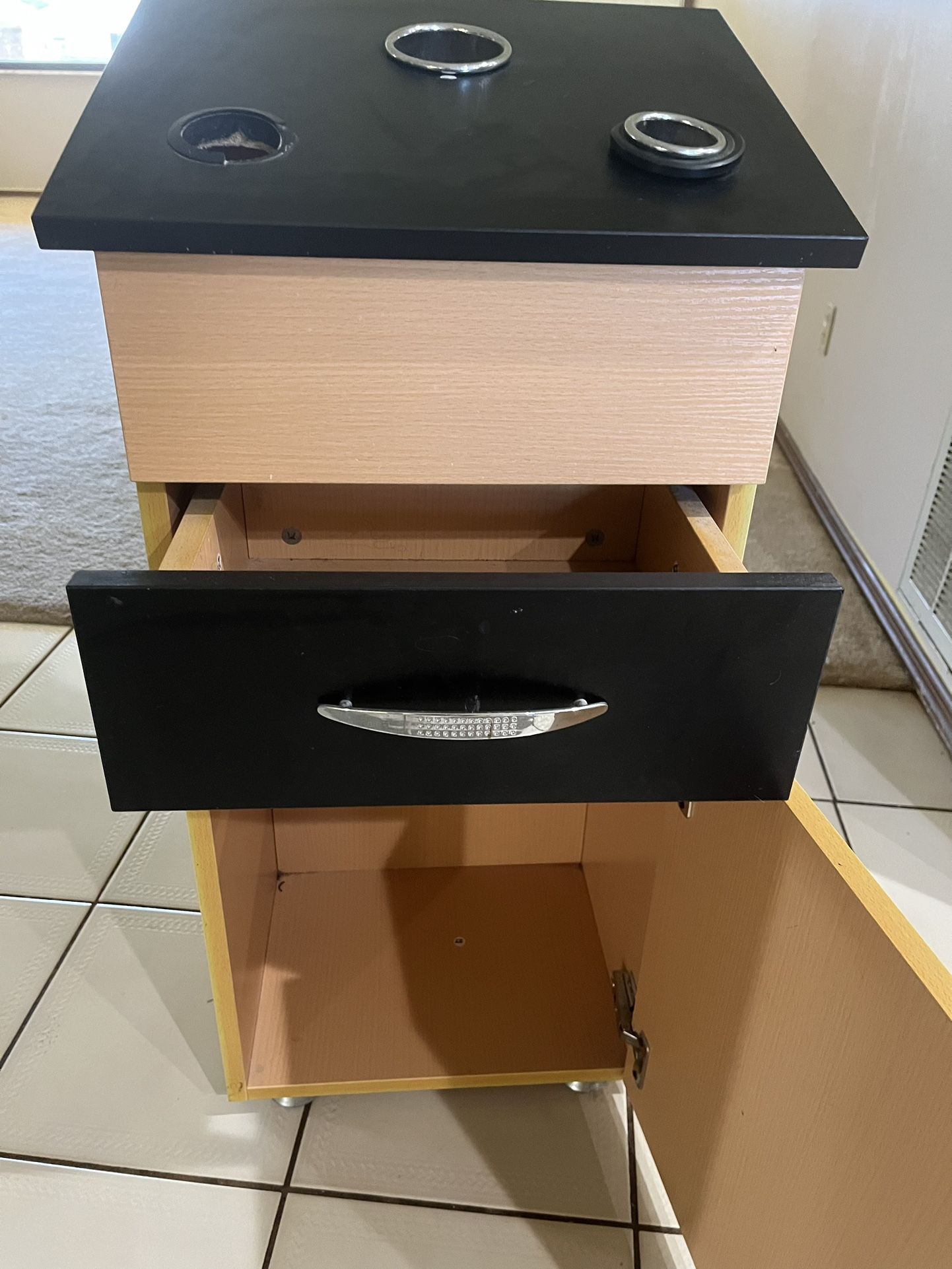 Hair Styling Station Cabinet