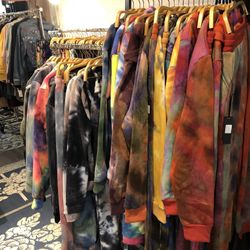 Assorted Tie Dye Women's  Long-sleeved Tops Casual Sweatshirt USA