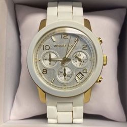 White & Gold Michael Kors Watch