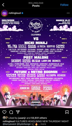 2- 3Day ROLLING LOUD LA TICKETS