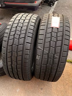2 SEMI NEW 27550R22 COOPER DISCOVERER ALL SEASON tires for $270 installed and balanced. 90%+ TREAD ON THESE TIRES . 27550R22 275 50 22 275 50 R 22 275