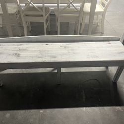 Lovely Wood  bench, Painted