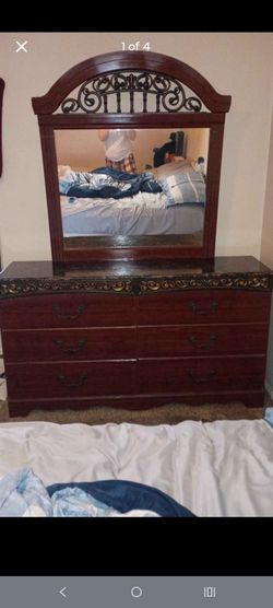 Dresser with mirror
