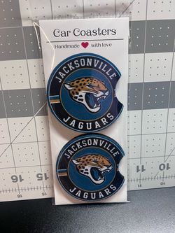 Jacksonville Jaguars Handmade Car Coasters Set of 2