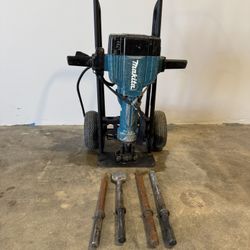 🔨 Makita HM1810 Jackhammer w/ Cart + Bits – HEAVY DUTY