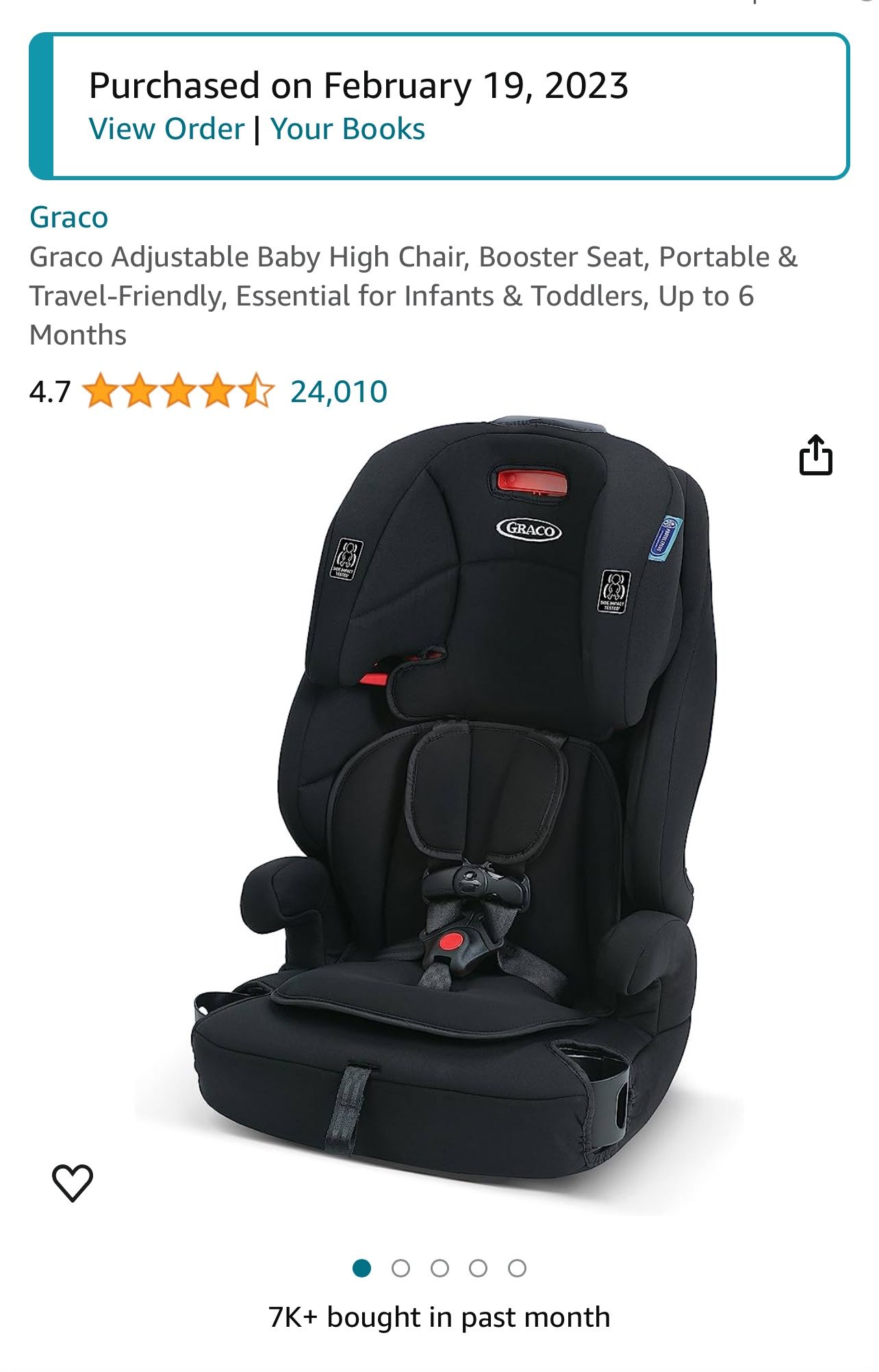 Garco Adjustable Baby Booster Car Seat
