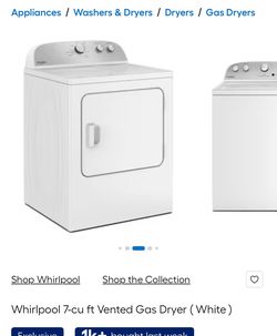 7.0 Cu. Ft. Top Load Gas Dryer With AutoDry™ Drying System