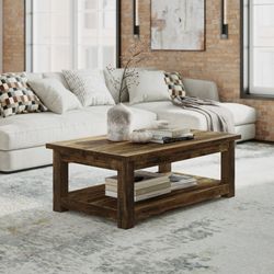 Reclamation Rustic Brown Rectangle Cocktail Table
