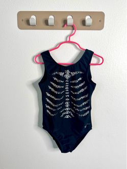 Destira Girls L Skeleton Halloween Gymnastics Leotard
