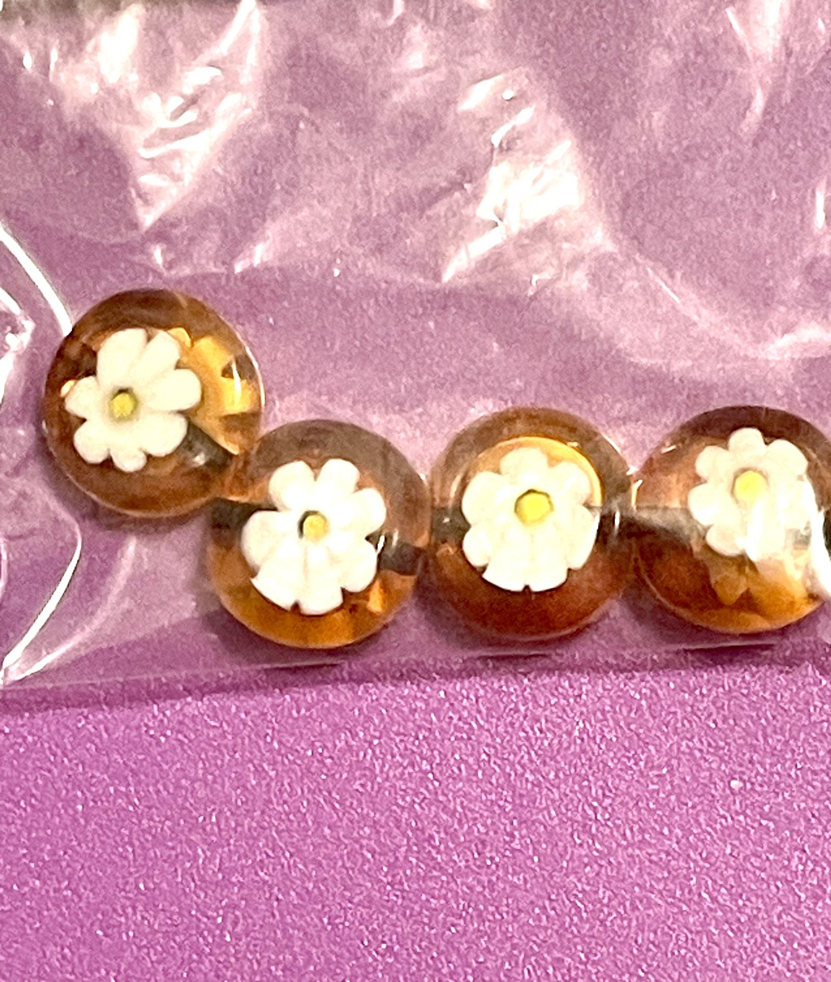 Murano Glass Floral Beads