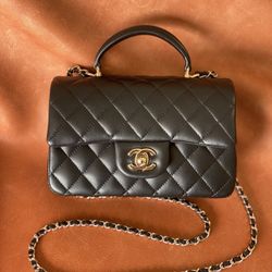 CHANEL CF mini Flap  handle