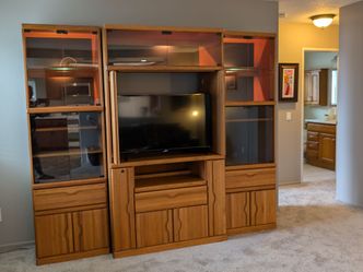 Entertainment unit- solid oak