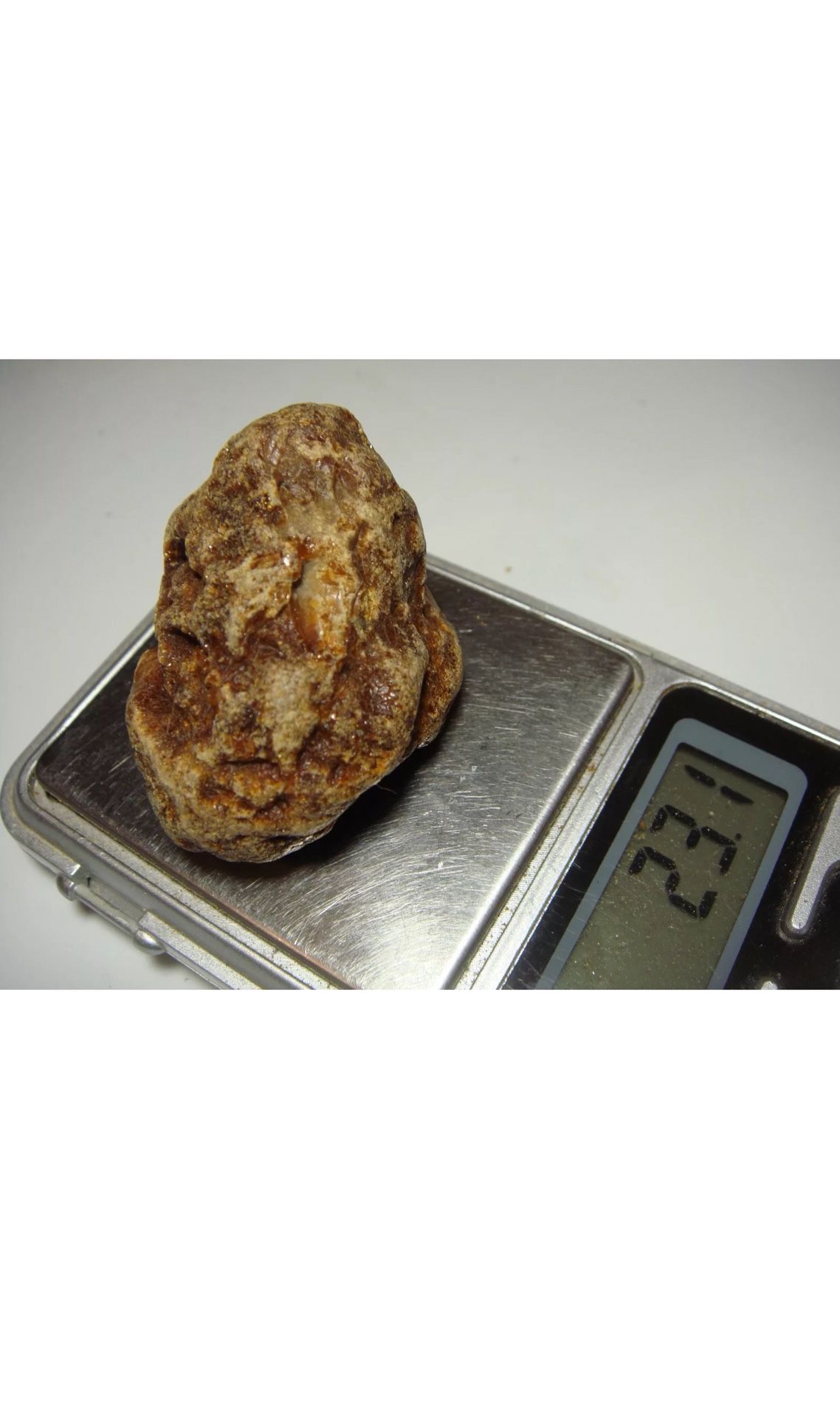 100% Natural Baltic Amber Stone 23.1g Eggyolk Beeswax
