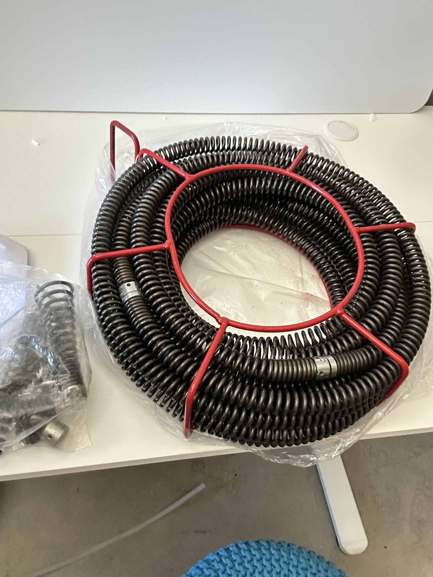 45FT x 7/8Inch Drain Cleaning Cable Professional Sectional Cleaner