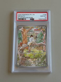 Meowth Phantasmal Flames PSA 10