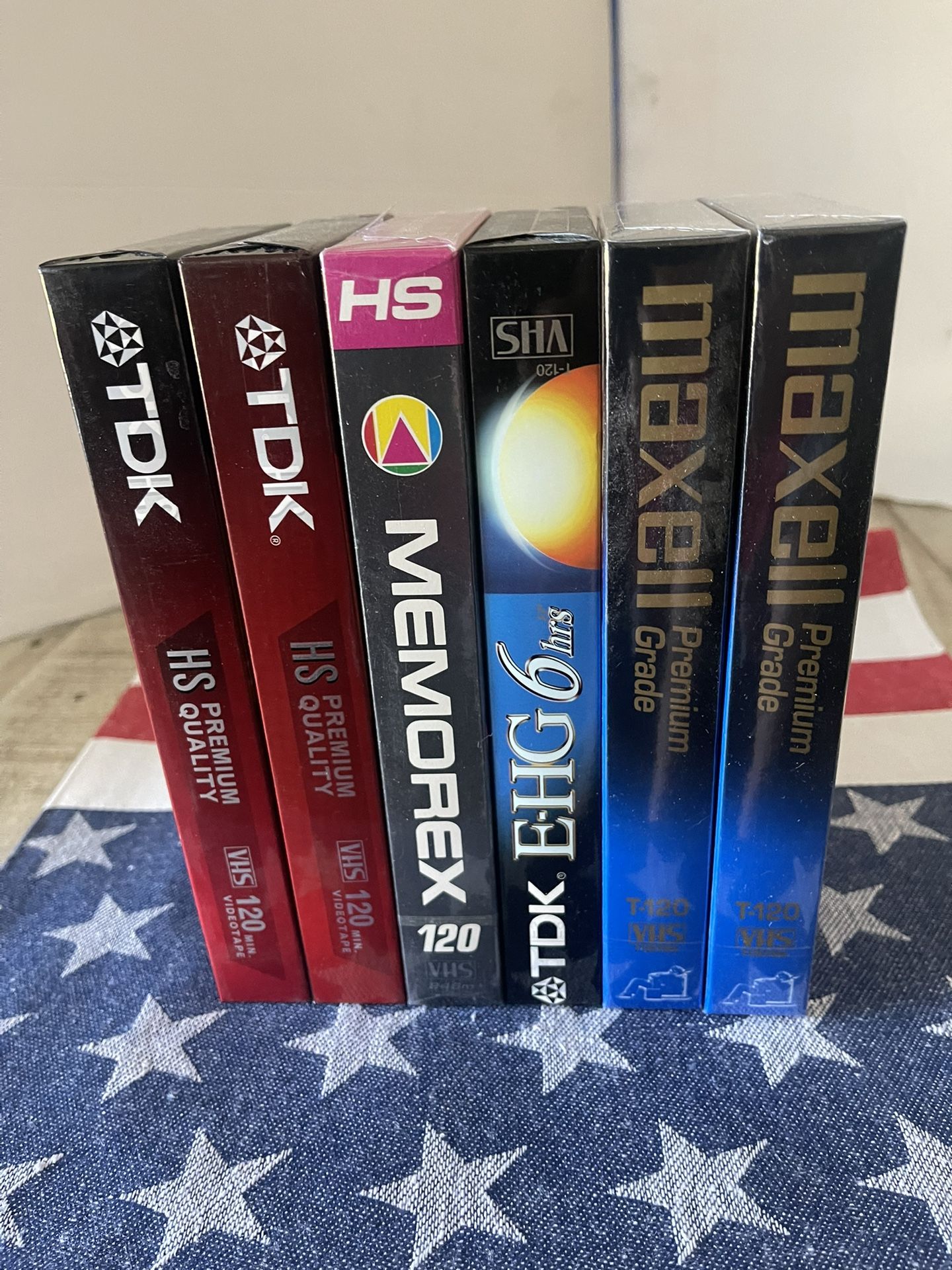VHS Blank Tapes Sealed (6)