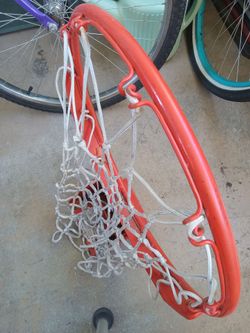 Basketball net with hop strong steel