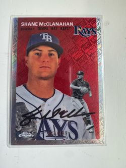 Shane McClanahan autographed numbered card