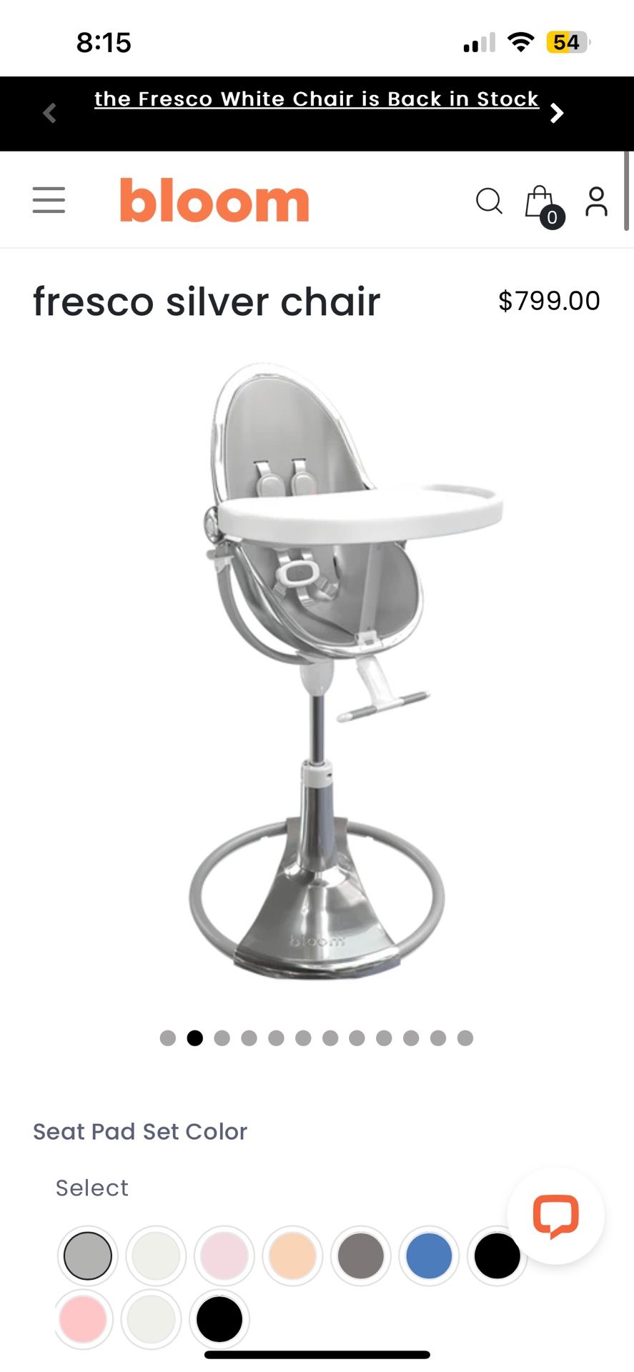 Fresco Highchair By Bloom