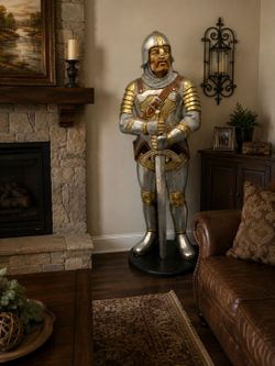 6ft Life Size Medieval Knight Statue - Design Toscano