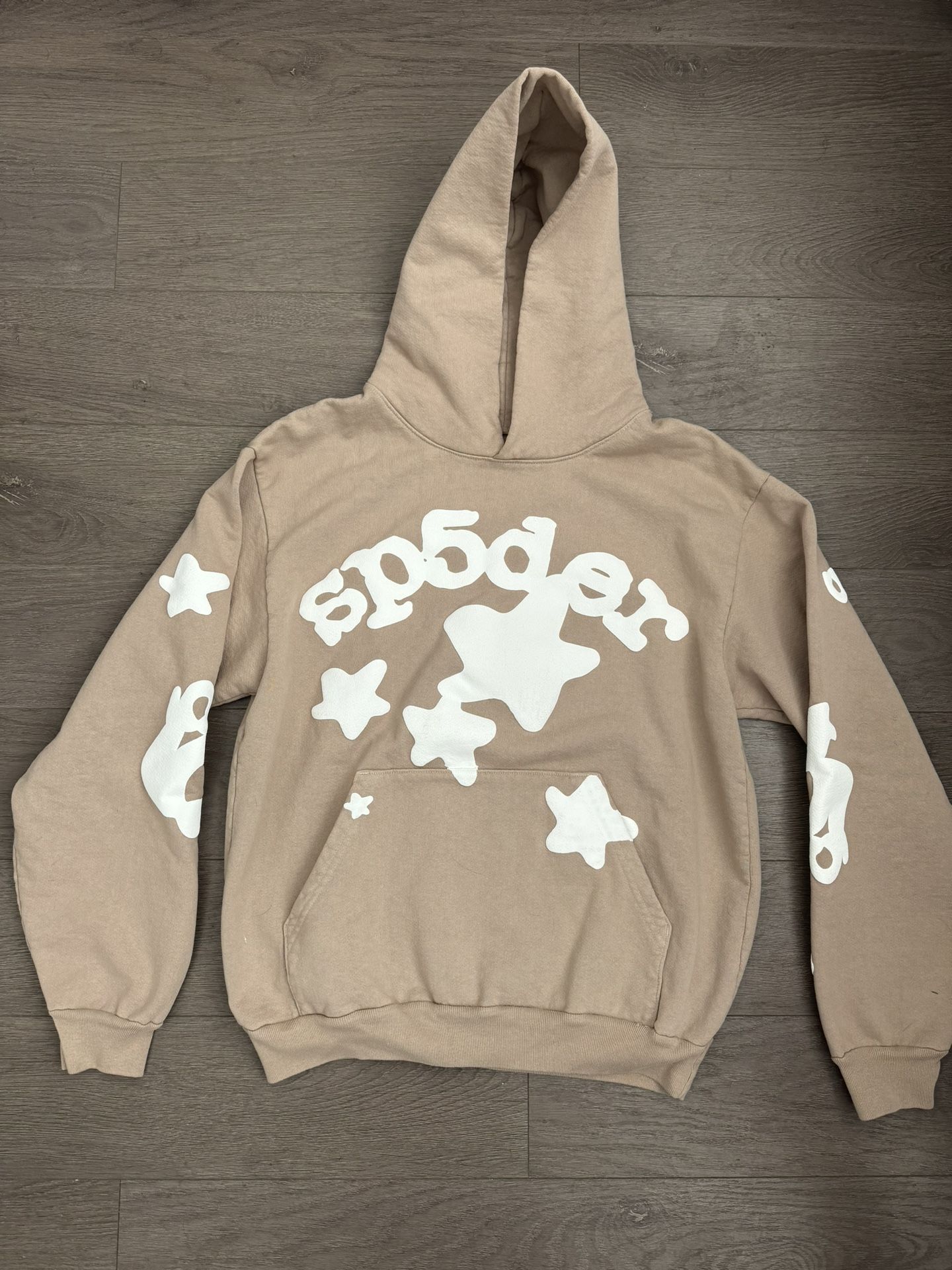 Sp5der Sand Beluga Hoodie