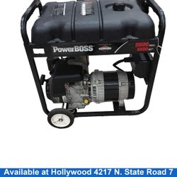 Powerboss 5600 Watt 8600 Starting Black Generator