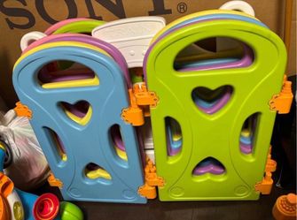 kiss me, baby playpen gate, and activity panel