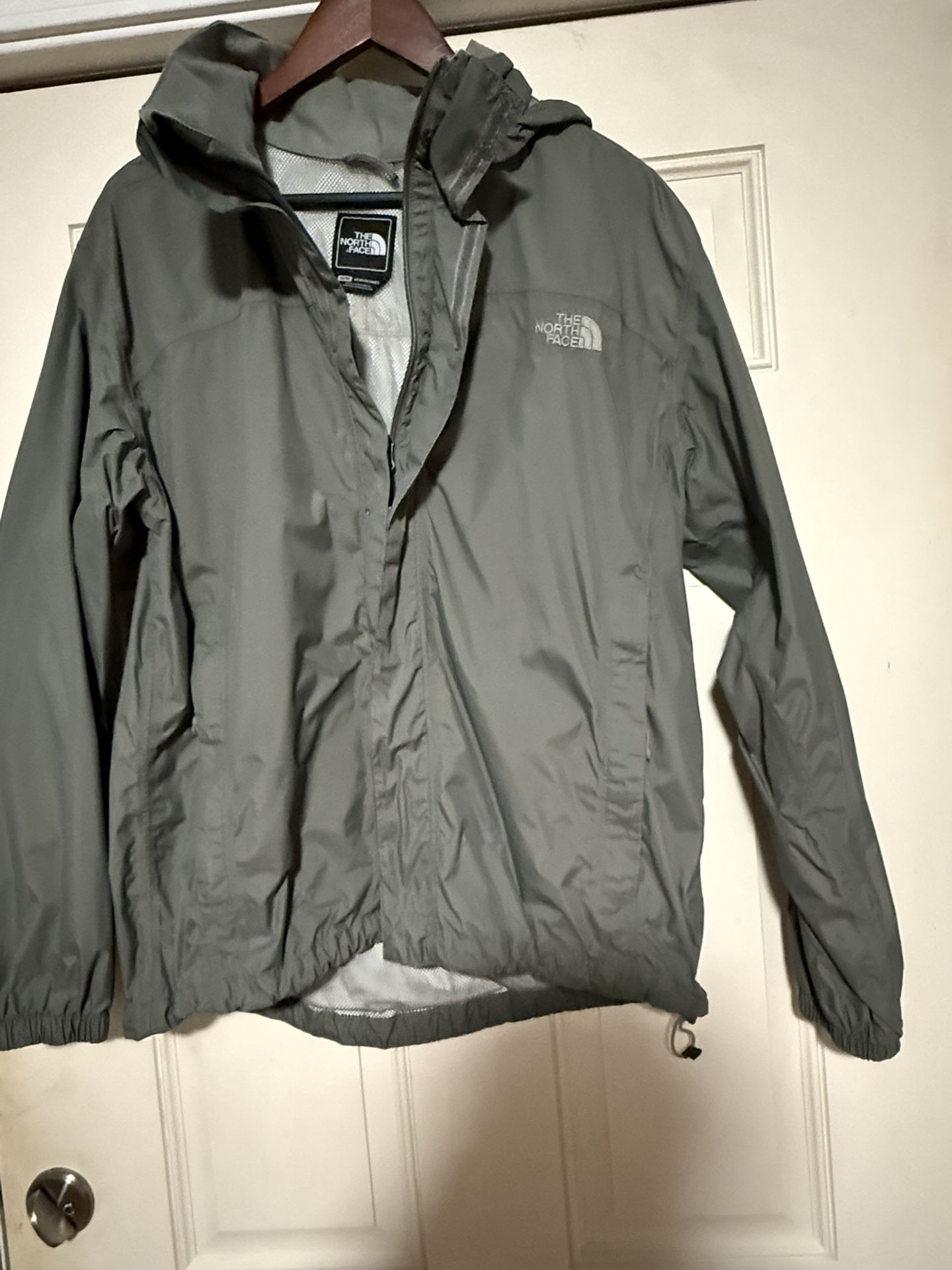 Gray North Face Rain Jacket